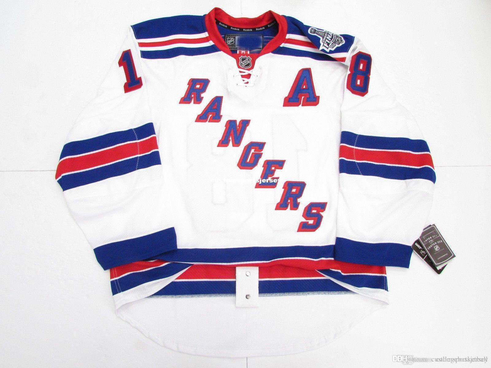 

Cheap custom Marc Staal NEW YORK RANGERS 2014 STANLEY CUP FINAL AWAY JERSEY stitch add any number any name Mens Hockey Jersey XS, As pic