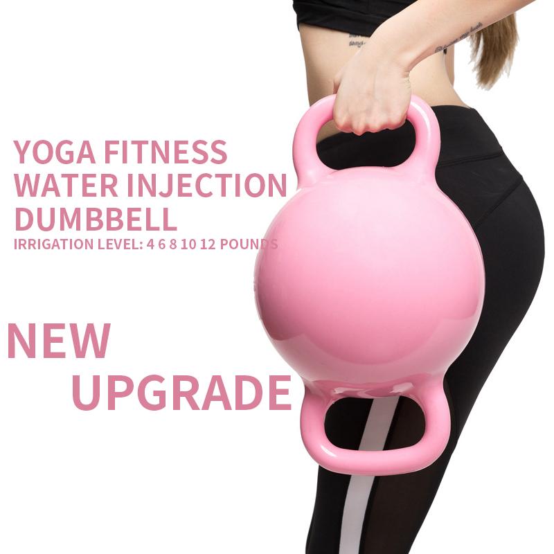 

Yoga Fitness Water Filling Binaural Slimming Kettle Dumbbell Slimming Fitness Body Dumbbell Weight Adjustable, Blue