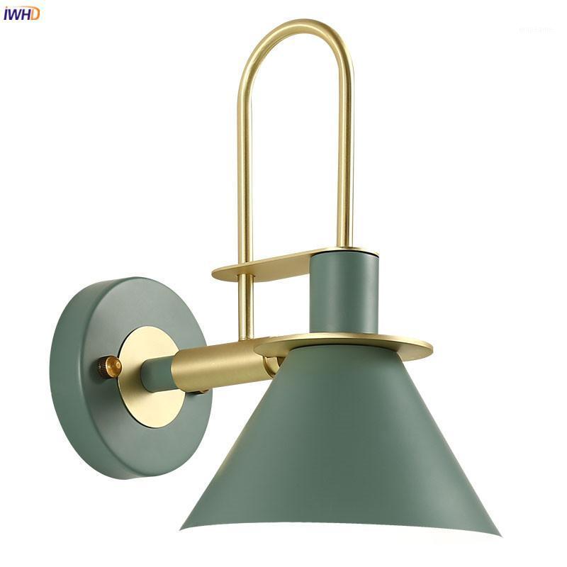 

IWHD Nordic Modern Wall Lamp Beside Bedroom Living Room LED Wall Light Sconces Wandlamp Applique Murale Luminaire Lighting1