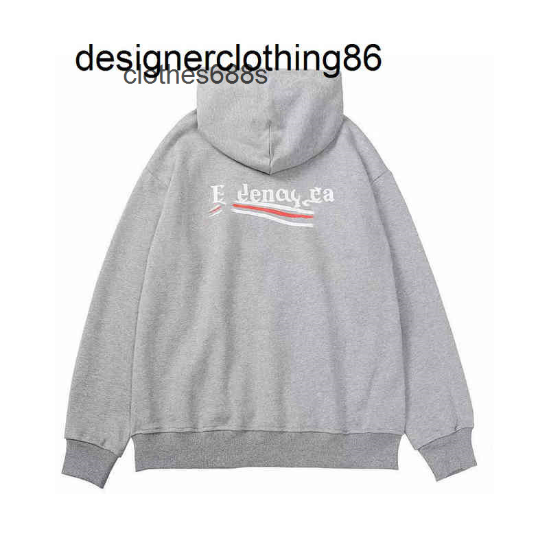 

designer Hoodies Men's Sweaters s Balencaigas Winter Cola Wave Letter Brand Hoodie, Royal blue