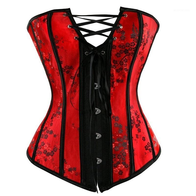

Corset corset shaping European retro funny sexy lingerie steampunk gothic1, Red