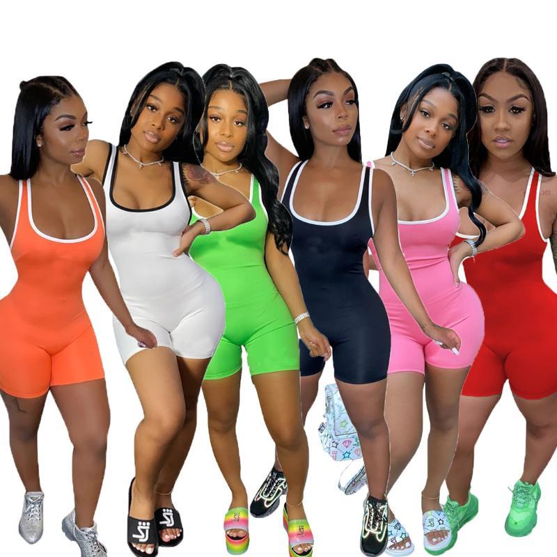 

Women Summer Casual Clubwear Playsuits Female Sexy Spaghetti Sports Jumpsuit One Piece Playsuit Beach Holiday Outfits Bodysuit, Blue