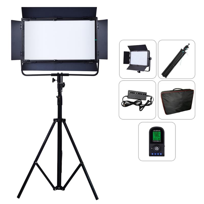 

Video Photo Studio Light with Tripod Yidoblo A-2200IX 5500K Photography Lighting 95RA DMX Control for Photo Shoot 70w Panel Lamp