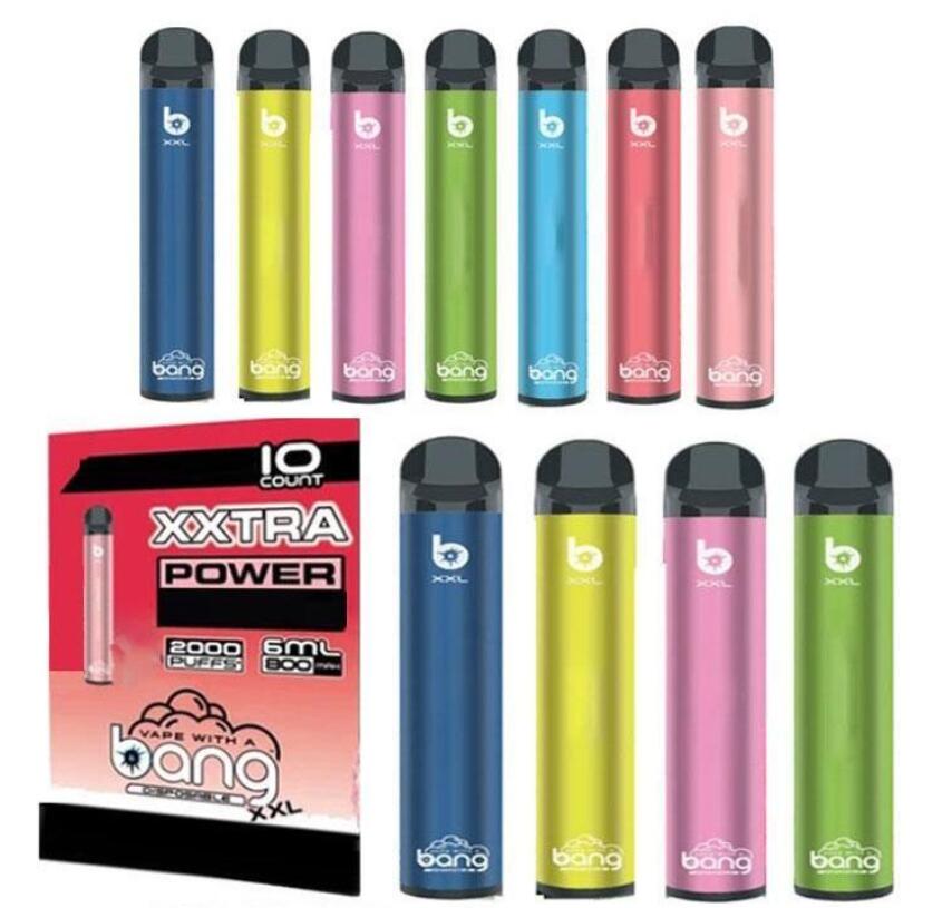 

Bang xxl 2000 Puffs 800mAh Bang XXL Disposable Vape Pen Electronic Cigarette E Vapor Pod XXtra Puff Disposable Vaporize puff bar xxl
