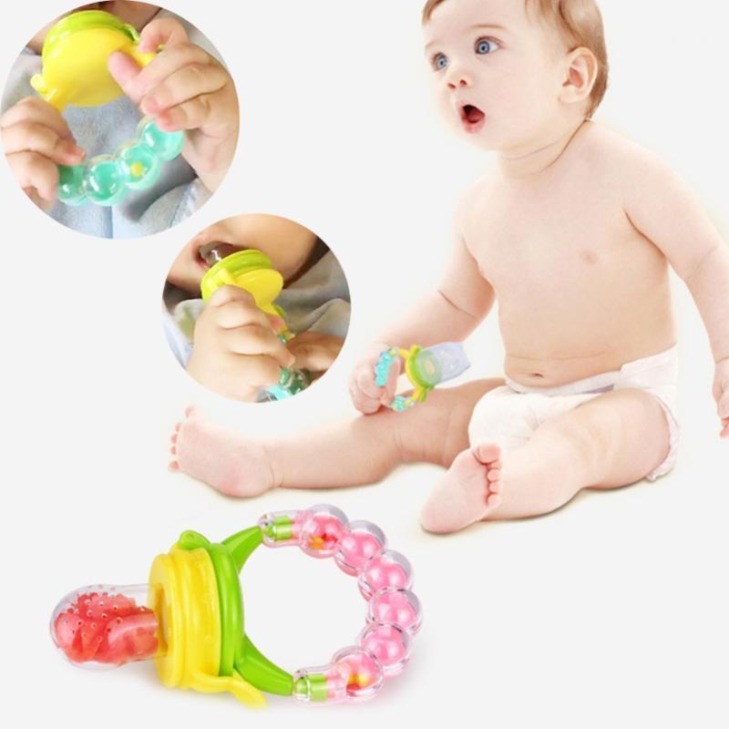 

Feeder Kids Feeding Supplies Soother Teat Pacifier Bottles with Rocking Bell Baby Nipple Pacifier Fresh Fruit Milk Nibbler1