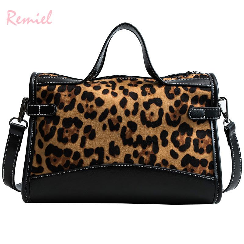 

Sexy Leopard Ladies Big Tote bag 2021 New Fashion Retro High quality Suede Women's Designer Handbag Large Shoulder Messenger Bag, Black