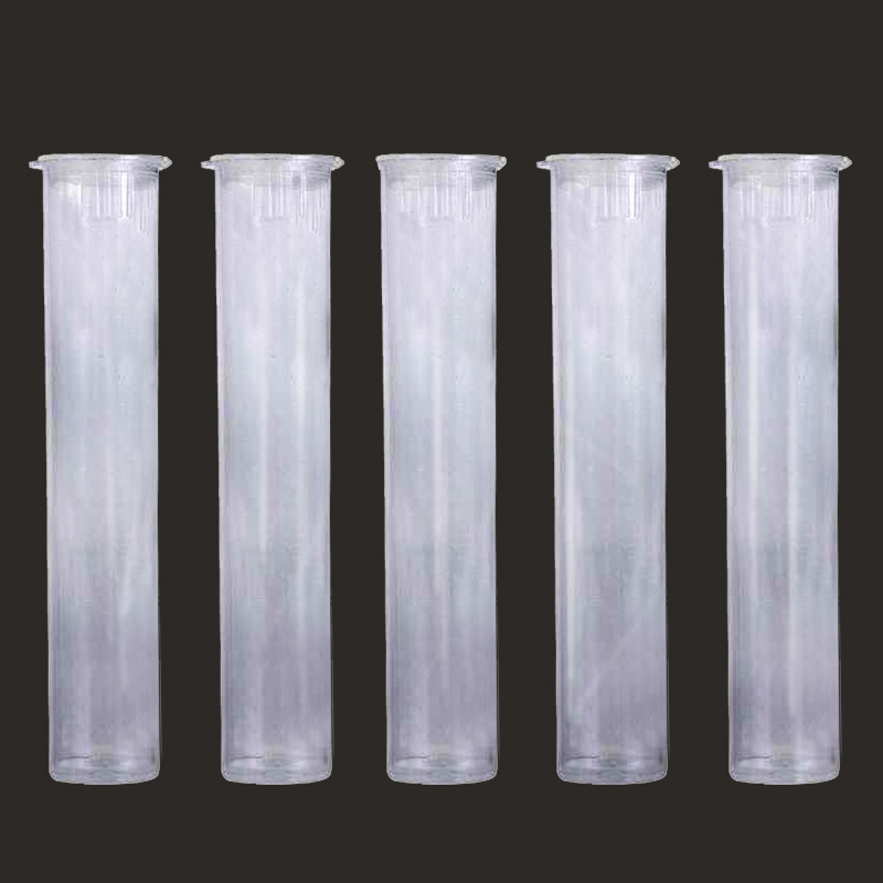

Cartridges Packaging Tubes 0.5ml 1ml Plastic Tube Clear Childproof For Cartridge Vape Pen PP pre roll 72mm Tube Containers DHL Free