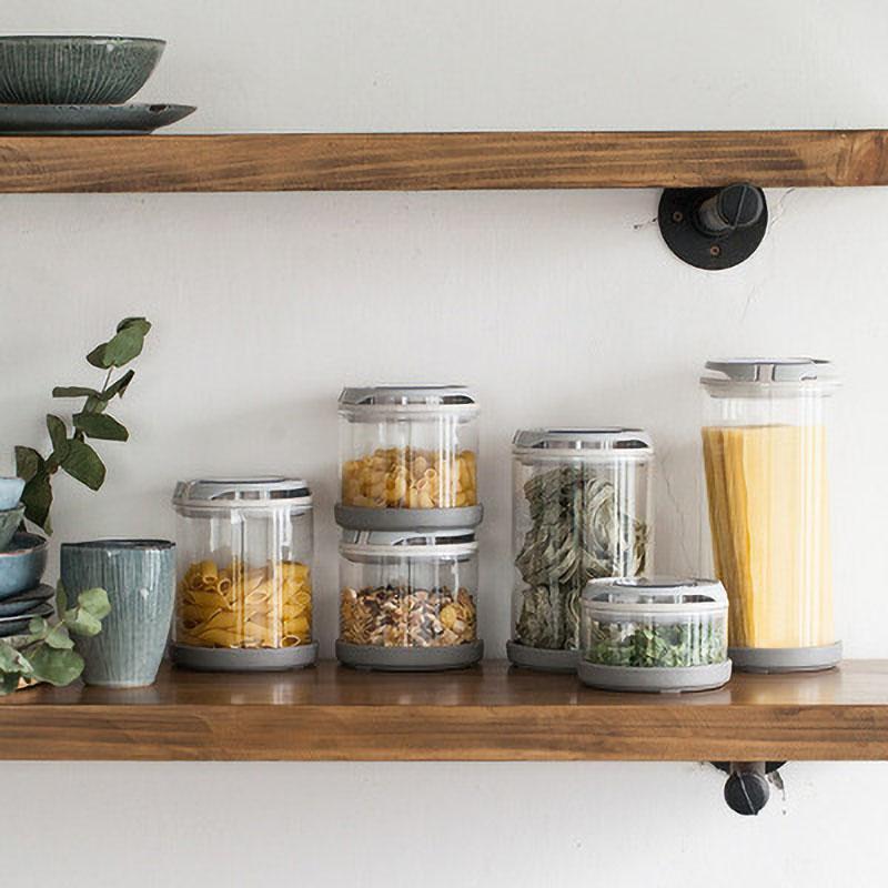 

Storage Glass Jars Candy Storage Bottles Grains Airtight Jars Household Cover Containers Kitchen Accessories