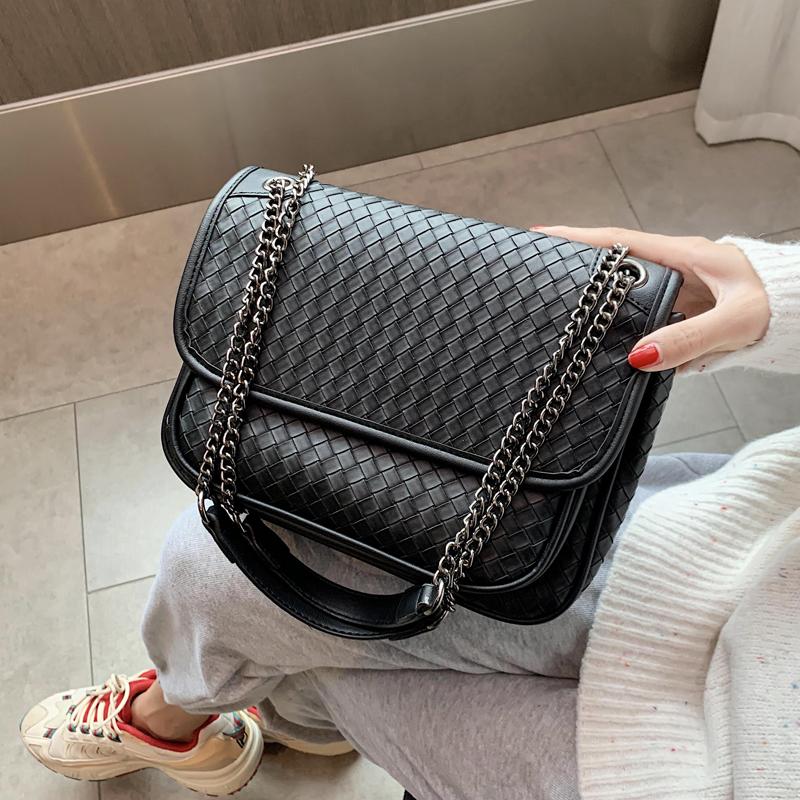 

Woven winter Crossbody Bags For Women 2021 Small Handbag Small Bag PU Leather Hand Bag Ladies Designer sac a main, Small-green