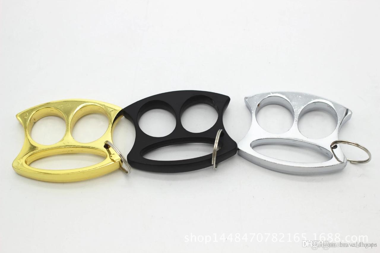 

New Keychain Thicken Four fingers finger tiger Outdoor night travel self defense tool Gloves protective gear