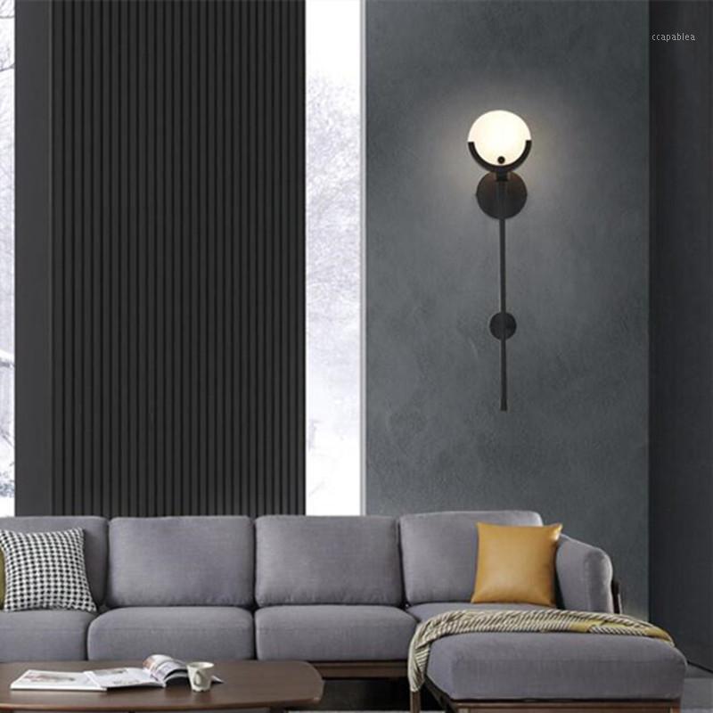 

Postmodernism Spain Marble Bedroom Bedside Wall Light Creative Art Restaurant Bar Aisle Dining Room Led Wall Sconce Lighting1