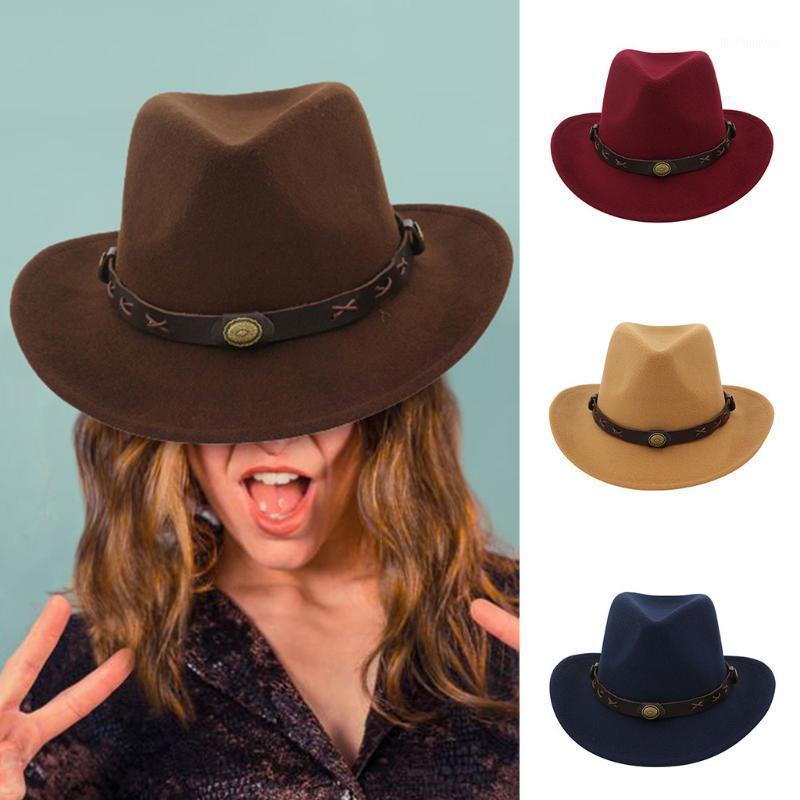 

Women Men Wool Vintage Felt Fedora Hat With Wide Brim Gentleman Elegant Lady Winter Autumn Jazz Caps Cattleman Outdoor Hat D51, Co
