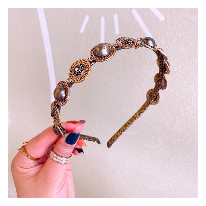 

Women Hair Hoops Luxurious Headband Princess Hairband Girls Dance Party Sexy Baroque Retro Metal Hair Accessories