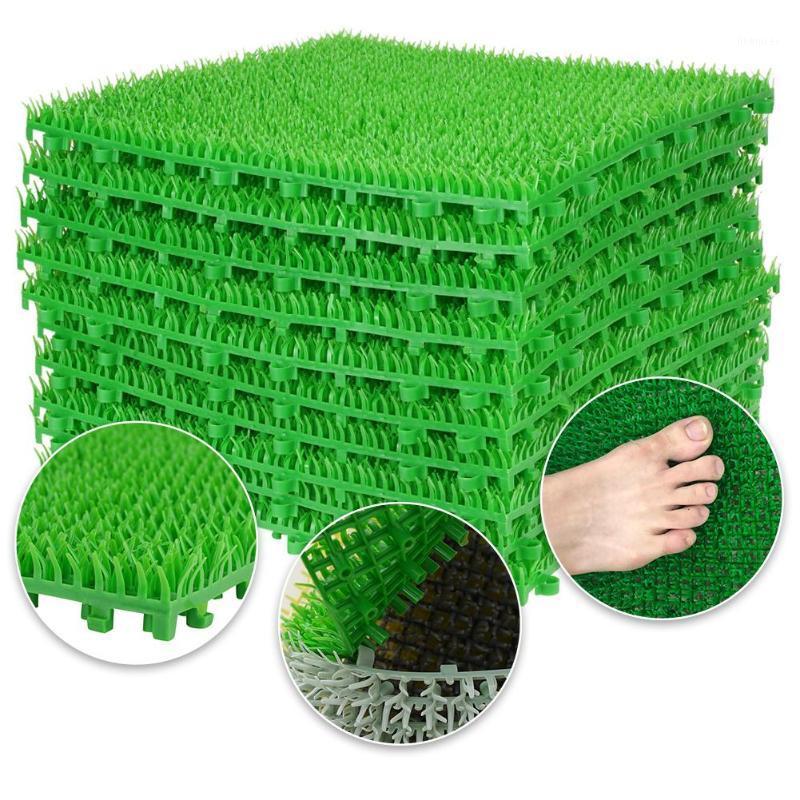 

10pcs/4pcs/1pcs Lawn Blanket Grass Mat Anti-slip PE Green Artificial Lawns Turf Carpets Fake Sod Swimming Pool Garden Supplies1