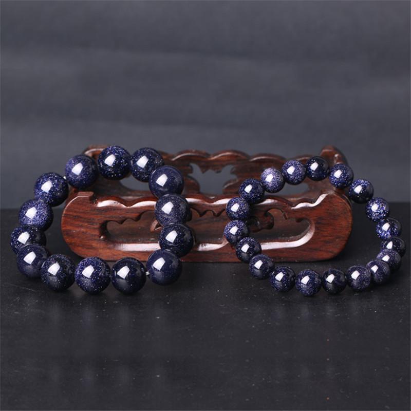 

Blue sand Planet Bracelet Men Natural Stone Universe Beads Chakra Bracelet Women Yoga Jewelry