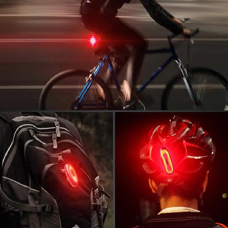 

Smart Bike Tail Light Waterproof USB Charging Bicycle Warning Lights Light Induction Rear Lights ED-shipping