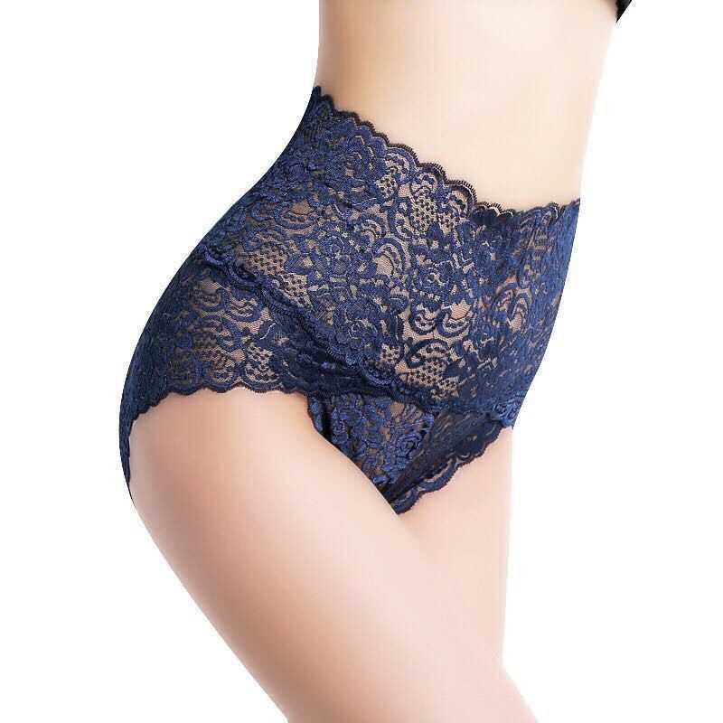 

UMKA High Waist Lace Panties BuLift Up Underwear Women Underpants Sexy Briefs Floral Panties Female Lingerie, Apricot color