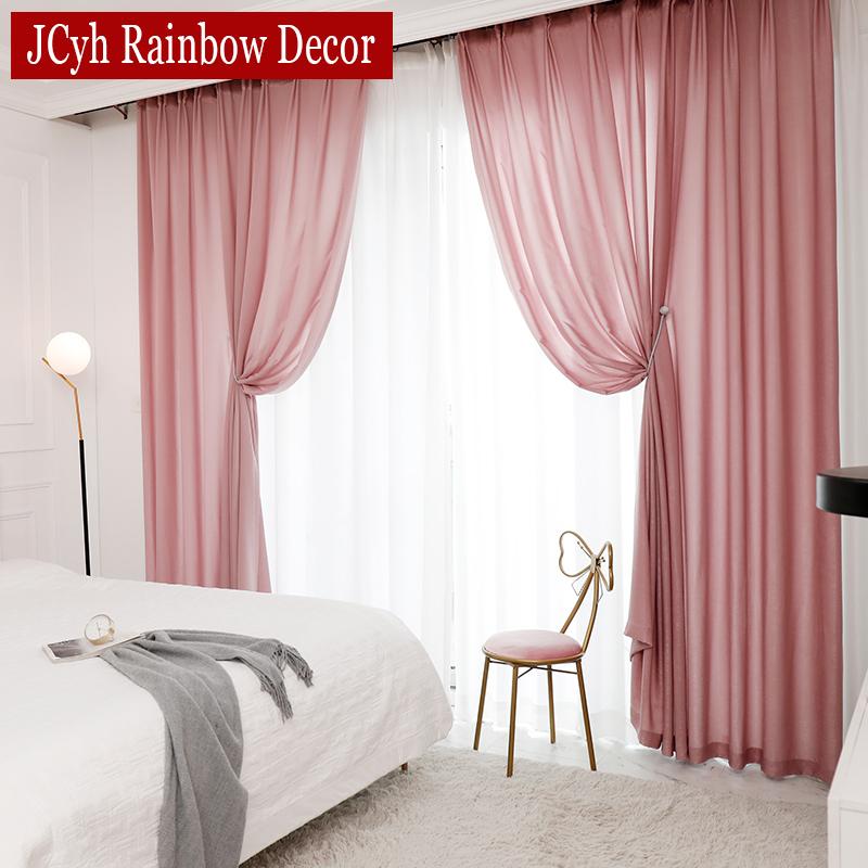 

Solid Color Semi Crushed Pink Sheer Curtains for Bedroom Girls Living Room Voile Tulle Curtains Window Treatments Party Drapes, Navy blue sheer