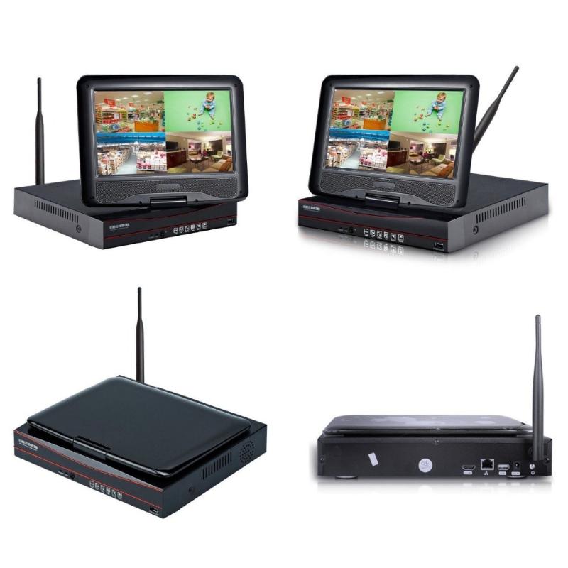 

Plug&Play 8CH 10.1'LCD Screen Wireless NVR Security CCTV System&720P HD WIFI Camera Home+Outdoor IR Video Surveillance Kit