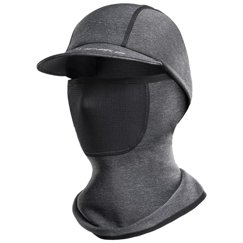 

SEWS-WHeeL UP Winter Outdoor Neck Full Face Warm Mask Quick Dry Fleece Hat Ski Helmet Cap Cycling Fleece Mask Head Cover, Dark gray
