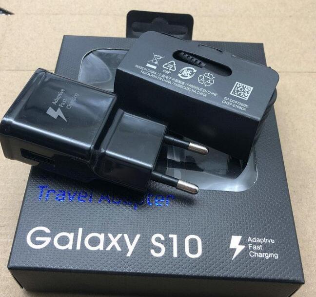 

5V 2A US/EU Plug Fast Charging Travel adapter Wall Fast Charger + Original S10 1M Type C Usb Data Cable with Retail package