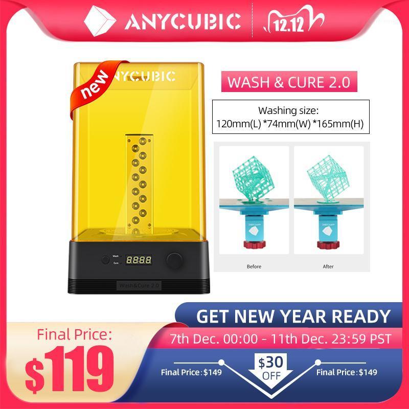 

ANYCUBIC Wash & Cure 2.0 For Mars Photon Photons LCD SLA DLP 3D Printer Models UV Rotary Curing Resin Cleaning Machine 2 in 11
