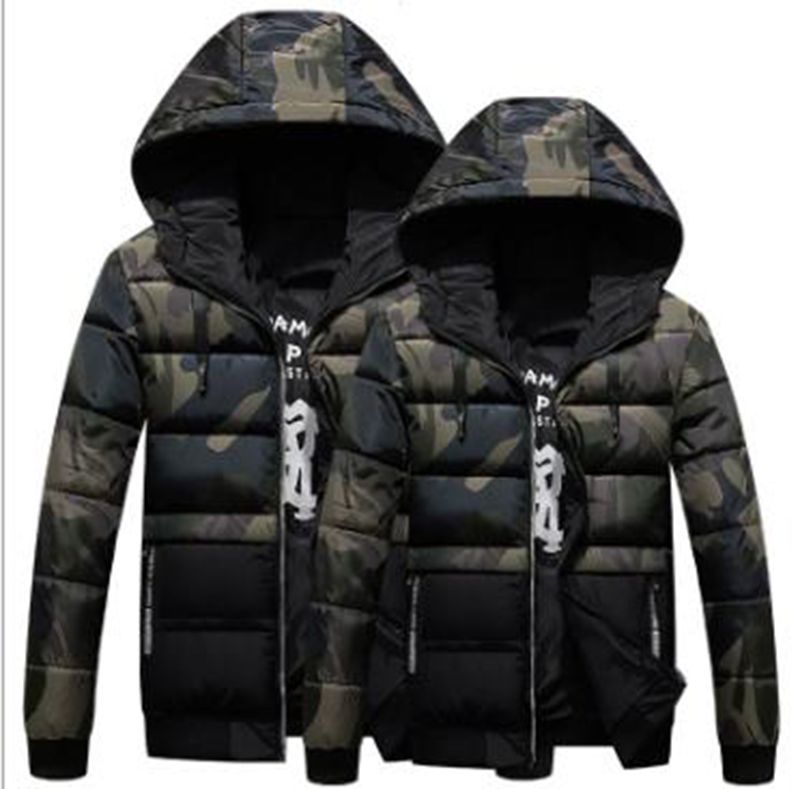

Wholesale winter men's couple slim and thick short down down padded casual jacket, Blue