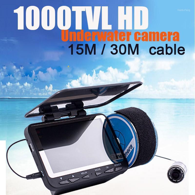 

ICE Fishing Camera 4.3inch LCD Monitor 15/30m Cable Optional High Resolution 1000TVL 8pcs LED Real-time Display Fish Finder WF061