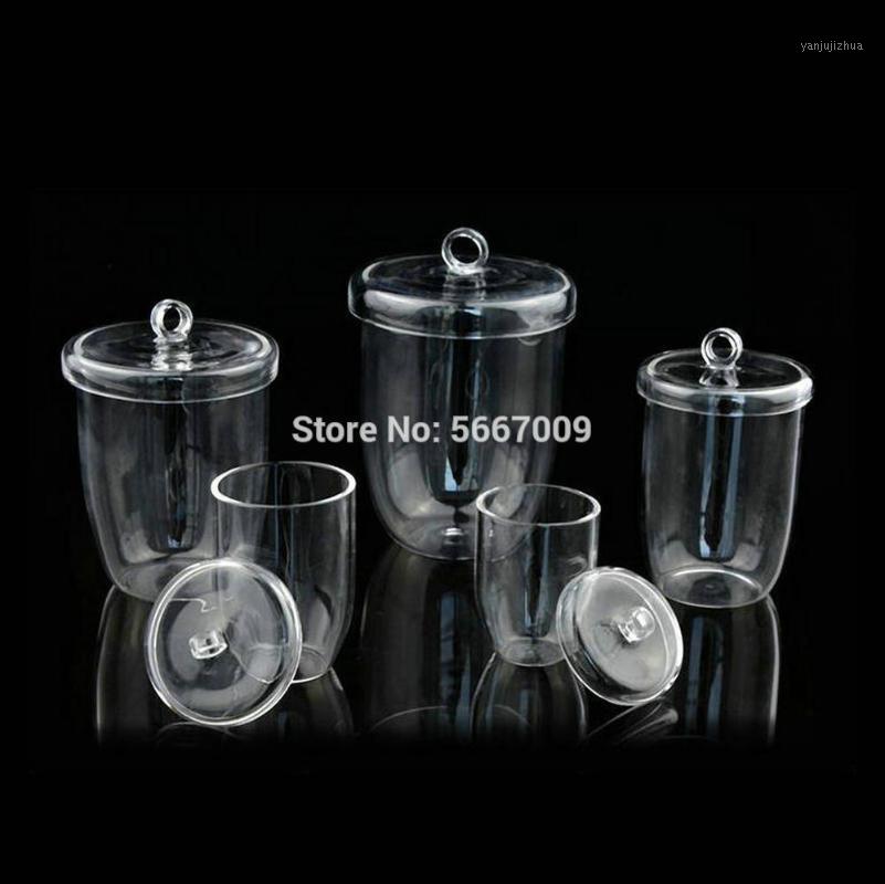 

1pcs lab Quartz glass crucible with cover high purity and high temperature resistance 10/20/25/30/50ml1