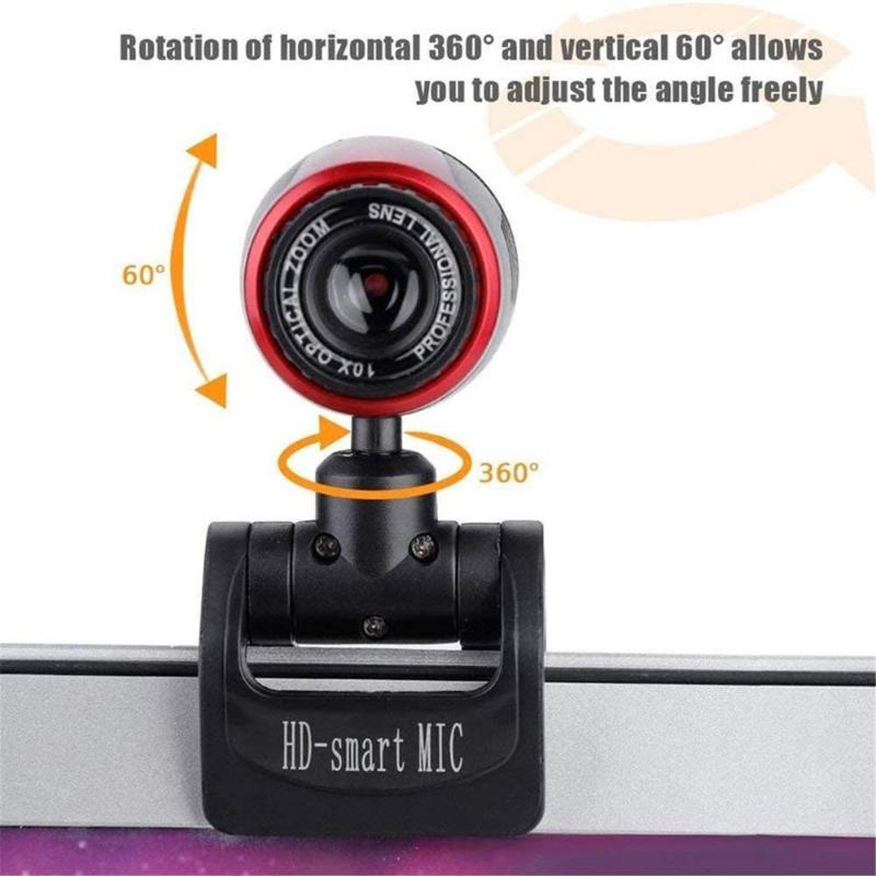 

Webcam USB High Definition Camera Web Cam 360 Degree MIC Clip-on For Skype Computer Desktop Built in Mircrophone