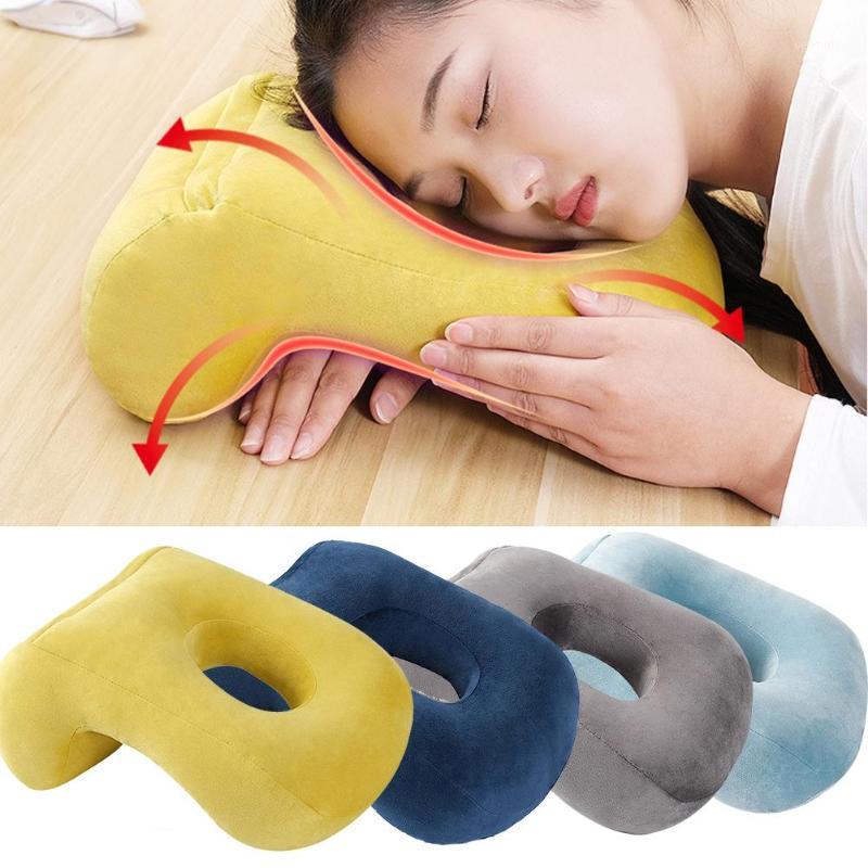 

AUGKUN Travel Pillow Hollow Soft Velvet Comfortable Neck Support Pillows For Office Noon Break Car Exquisite Workmanship Invisib1