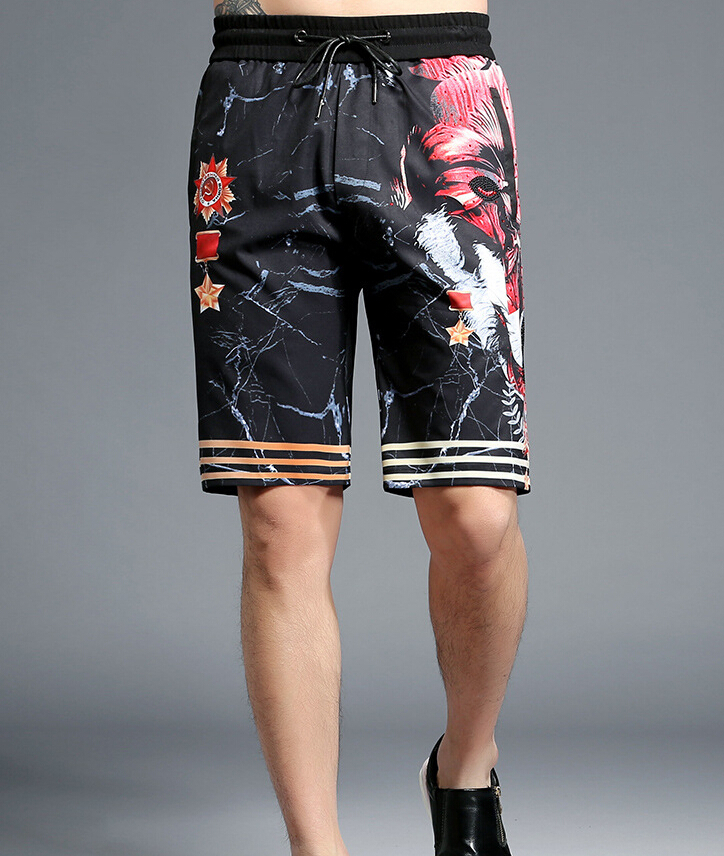 

of Cotton Men Will See Drawn Pants Short on Straight Line L397, Black