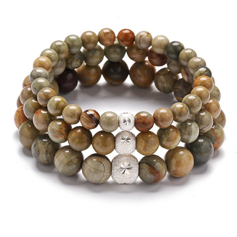 

Leaf Stone Bracelet High Quality Natural Stone Bracelet S925 Sterling