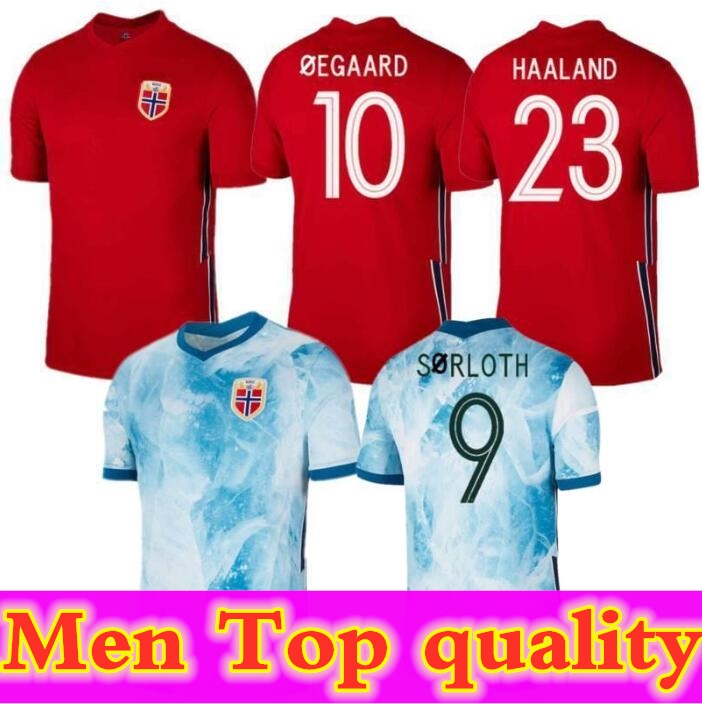 

new 20 21 Norway Soccer JerseyS home away 2020 2021 noruega Haaland Ãdegaard Berge King camisetas de fÃºtbol national team Football Uniforms, Black;yellow