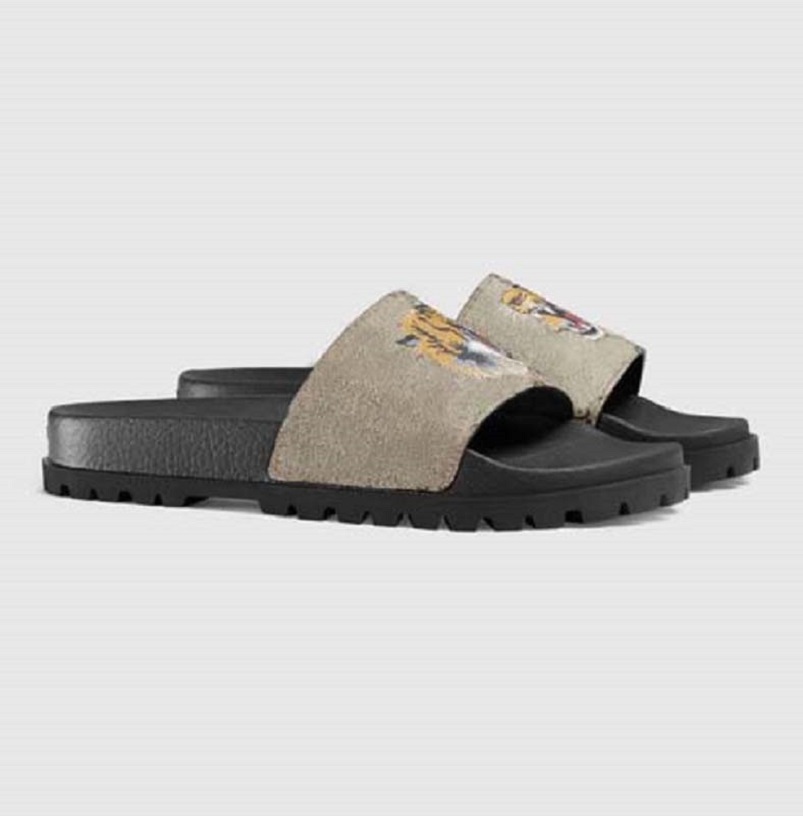 

Classics sandals slippers fRubber slide sandal Floral brocade Gear bottoms Flip Flops women striped Beach causal slipper sh02 PG03, #23