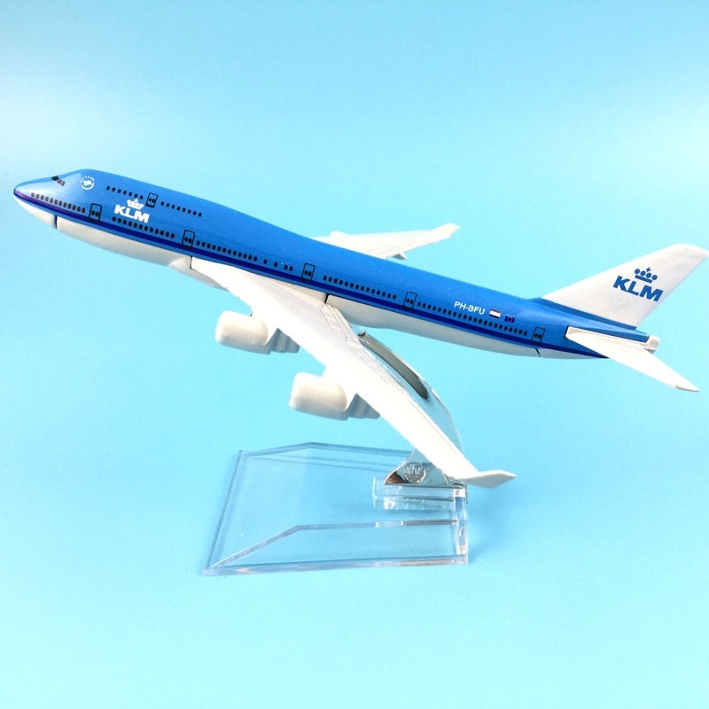 

FREE SHIPPING 16CM 747 KLM METAL ALLOY MODEL PLANE AIRCRAFT MODEL TOY AIRPLANE BIRTHDAY GIFT Y200428