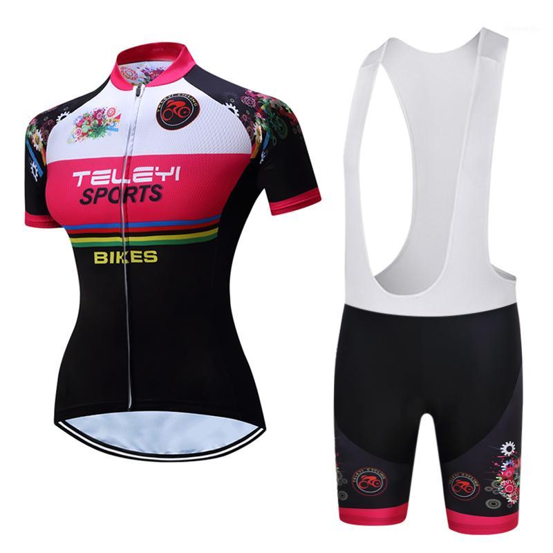 

2020 Women Cycling Jersey Bib Short Set Summer Road Bike Clothing Suit Triathlon Bicycle Clothes Skinsuit Kit Maillot Sweatshirt1, Shirt 1