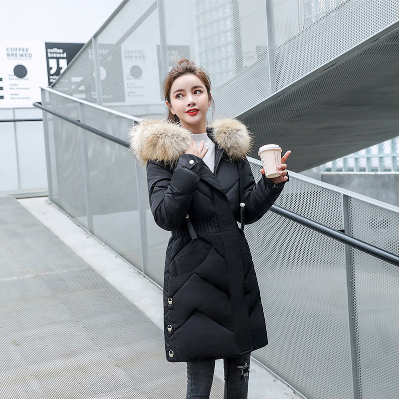 

Winter down 2020 cotton Han woman fan of long lead hand cotton-padded cotton-poly student clothes cotton-quilted jacket loose PD7I, Vigor yellow