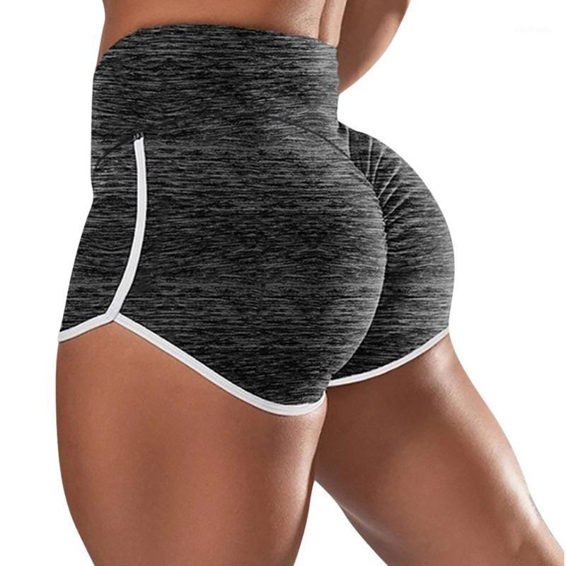 

Plus Size Women Yoga Shorts High Waist Bodycon Running Training Gym Fitness Workout Sports Pants Sportswear Push Up Shorts1, Black