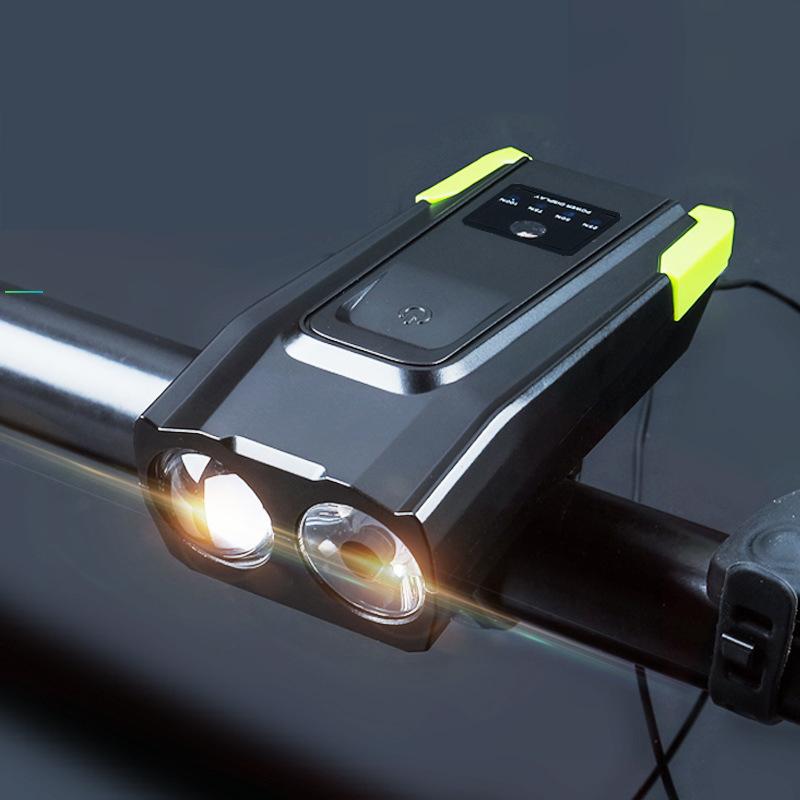 

2020 NEW USB rechargeable bike light waterproof Bicycle horn light lighting for bike headlight bicycle accessories