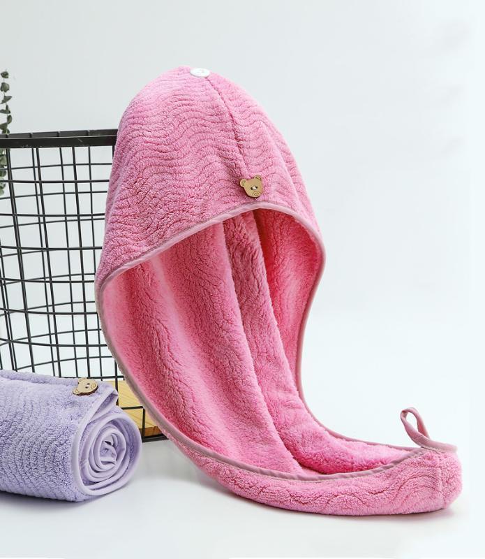 

Hair Towel Wrap for Women,Super Absorbent Quick Dry Hair Turban For Drying Curly, Long & Thick Hair,Reusable Shower Caps,Towels1, Pink