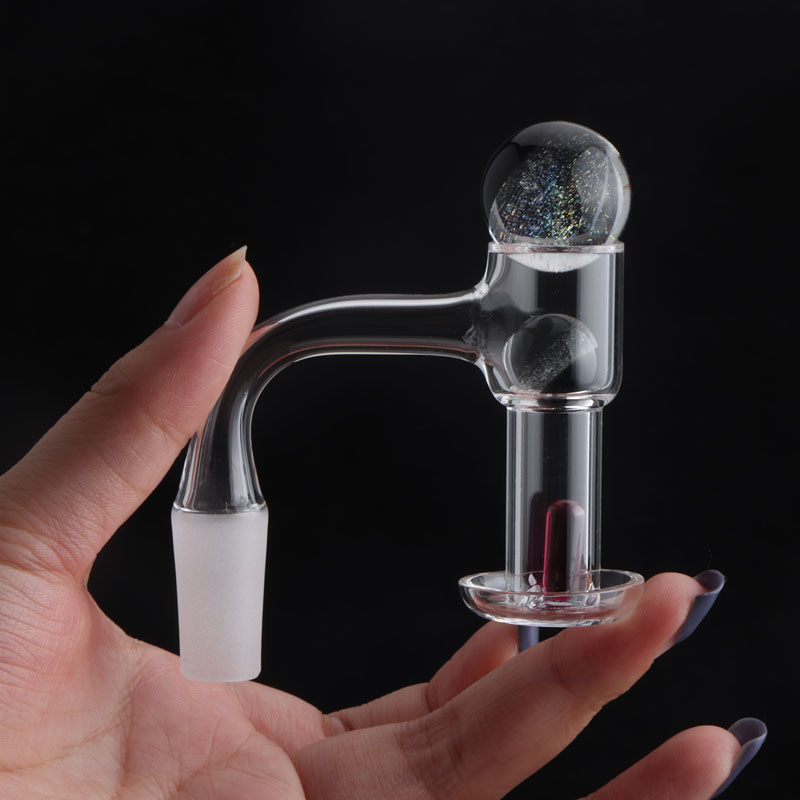 

US Grade Weld Beveled Edge Quartz Terp Slurpers Banger With ruby, Dichro Glass Terp Pearls For Glass Water Bongs Oil Rigs Water Pipes