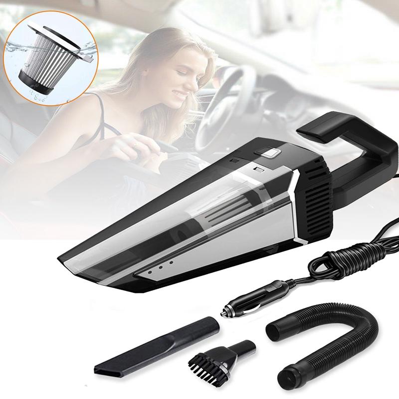

Car Vacuum Cleaner,12V 5000PA Wet/Dry Portable Handheld Vacuum Cleaner with 5M Power Cord ,Strong Fan, HEPA Filter for Car Stron