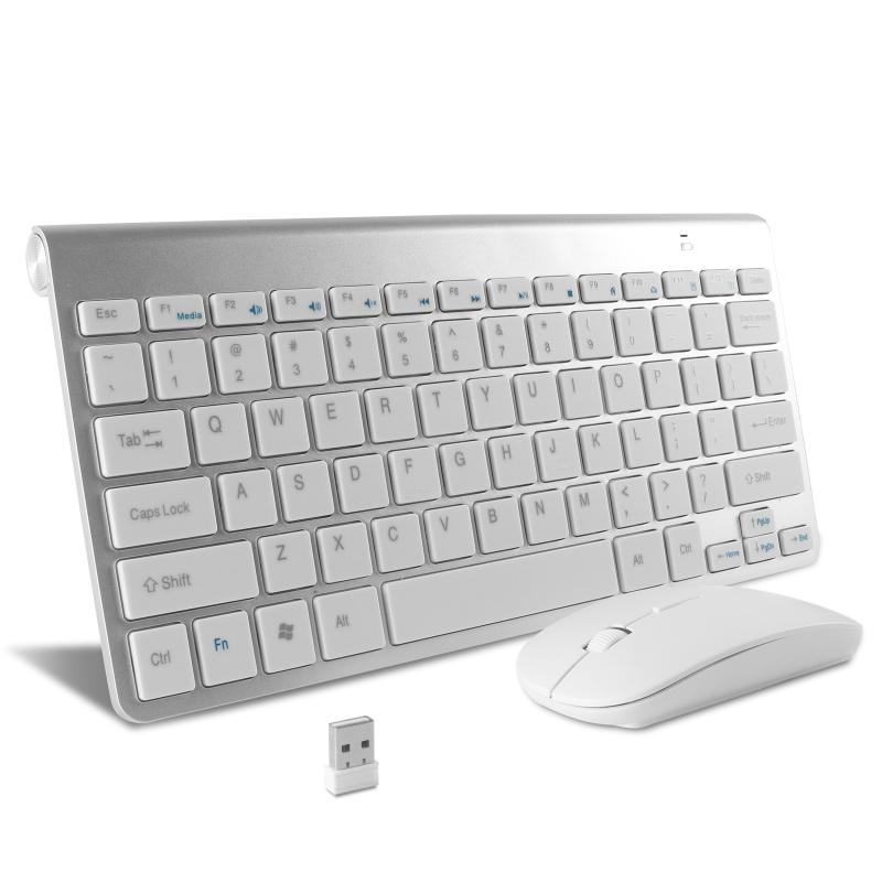 

Wireless 2.4G Keyboard Mouse Combos 78 Keys Mini Ultra-Thin Portable Optical Mouse Keyboard And Set For Desktop Laptop PC