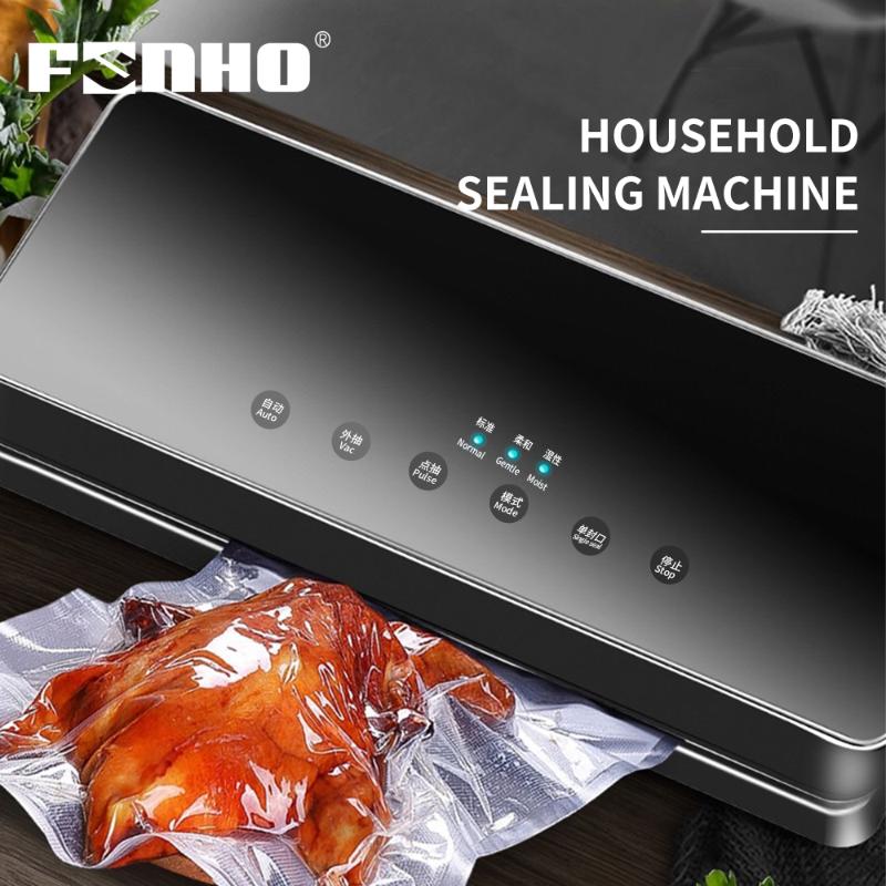 

FUNHO Vacuum Sealer Packaging Machine With 10pcs Bag Automatic Electric Vacuum Sealing Machine Packer Household