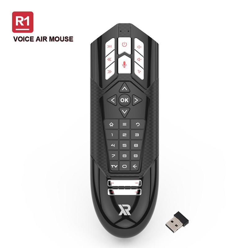 

R1 Voice Remote Control 2.4G Wireless Universal Mini Smart Keyboard Air Mouse Remote Control IR Learning For PC Android TV Box