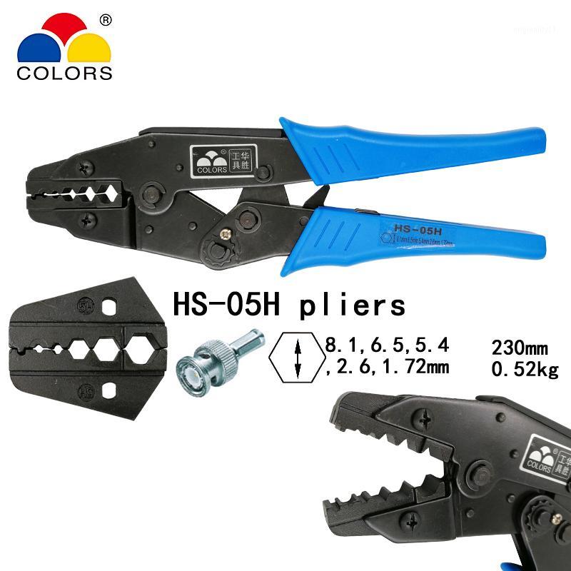 

COLORS HS-05H coaxial crimping pliers RG55 RG58 RG59,62, relden 8279,8281,9231,9141 coaxial crimper SMA/BNC connectors tools1