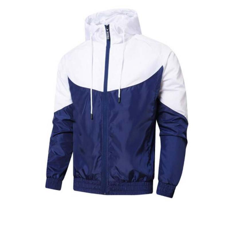 

Men Women Jacket Coat Sweatshirt Hoodie Clothes Hoodies Sportswear Sports Zipper Windbreaker, Black