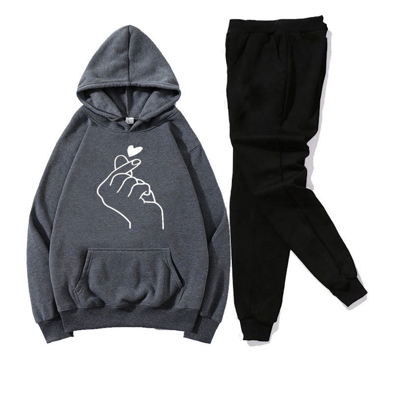 

Factory supplies spring and autumn European and American men's pullover long-sleeved slim-fit hooded sweater men's sports and leisure tops t, Gray