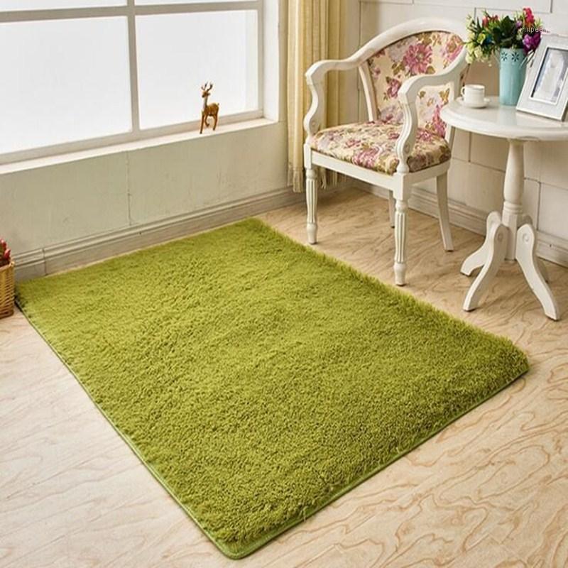 

Solid color soft rectangular rug living room bedroom porch fluffy mat yoga mat kitchen bathroom non-slip absorbent carpet1, 14